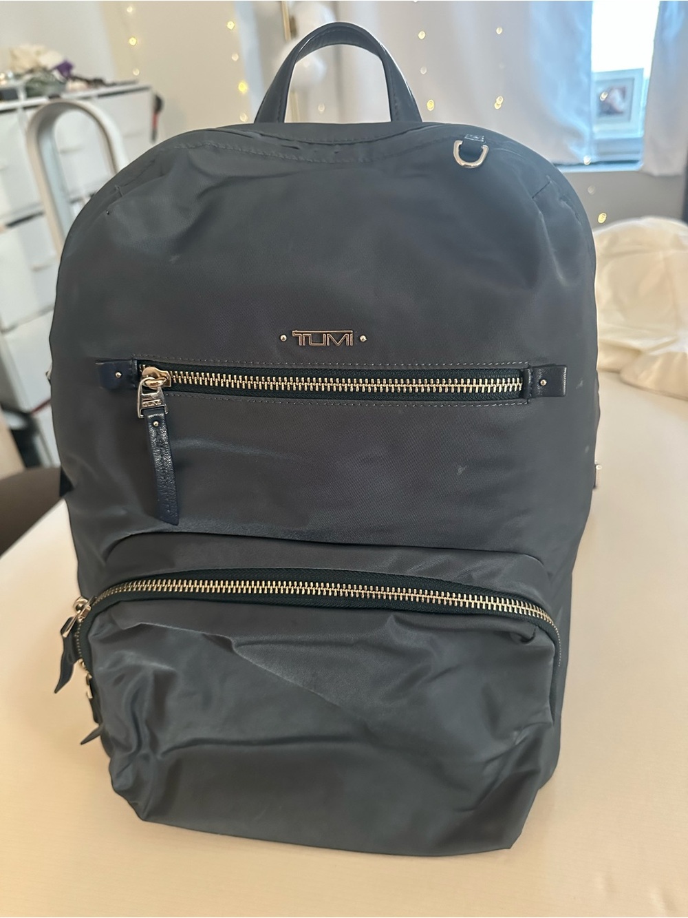 TUMI Voyageur Halle Nylon Backpack Blue